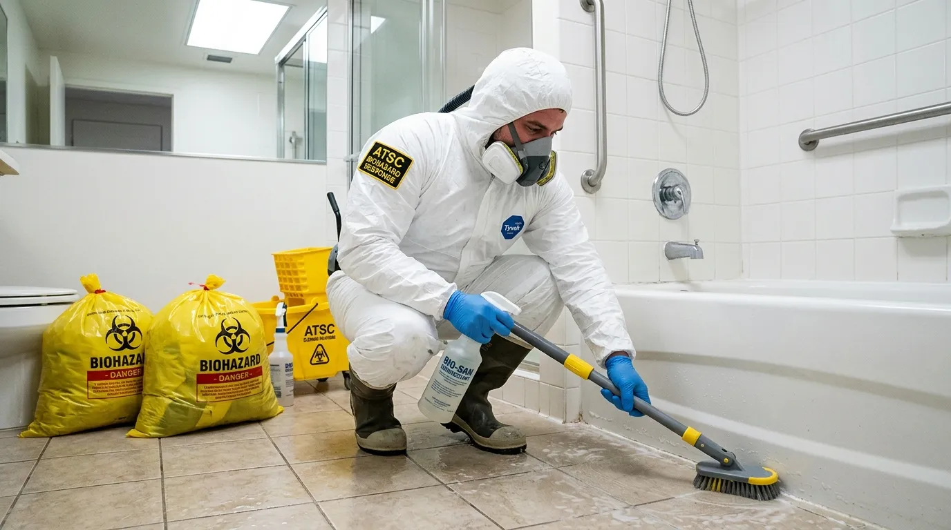 Decontamination equipment deployed for Blood Cleanup in New Cassel